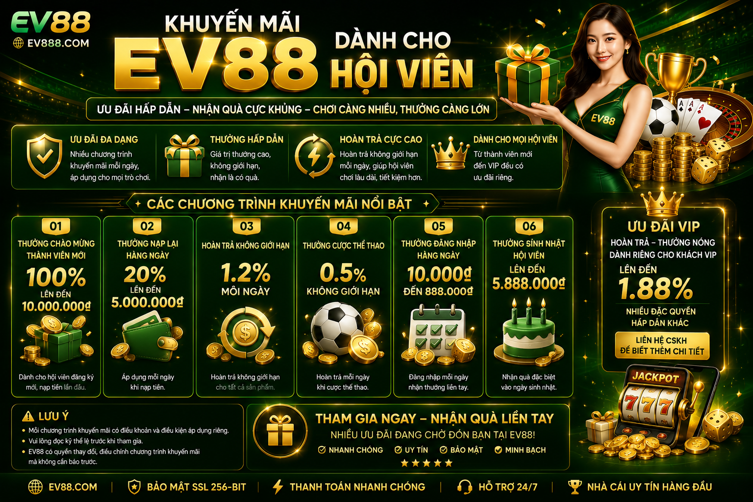 Tổng quan về nhà cái EV88