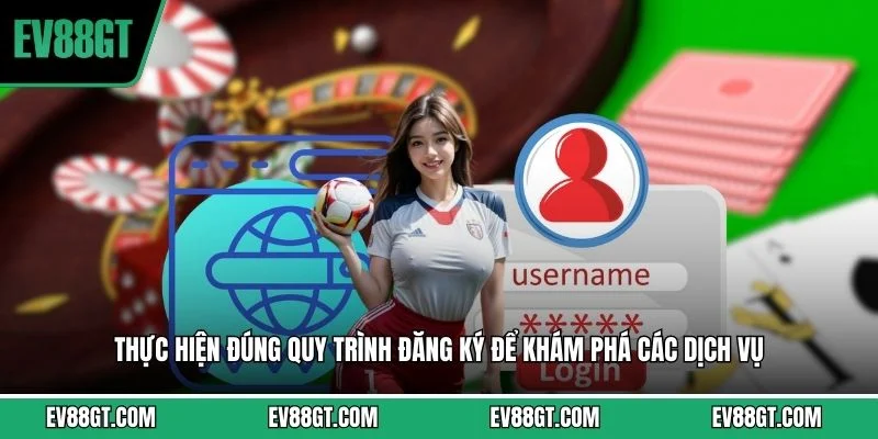 Thực hiện đúng quy trình đăng ký để khám phá các dịch vụ 